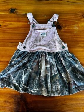 Bass Pro Shops Pink Bib Camo Skirt Dress